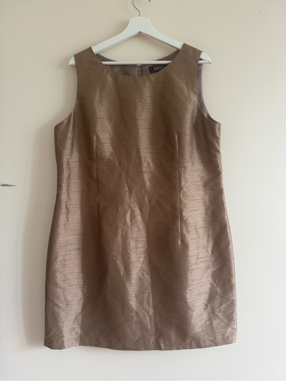 Kasper Bronze Sleeveless Sheath Dress